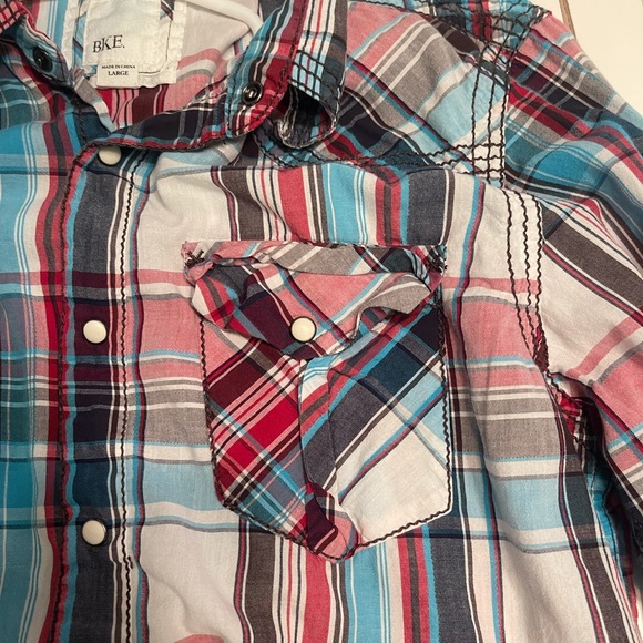 BKE brand long sleeve men button down large flannel - Picture 2 of 3